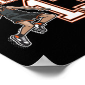 Poster Joueur de 13 ans Basketball Anniversaire (Coin)