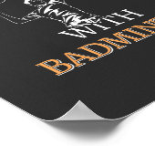 Poster Joueur de Badminton (Coin)