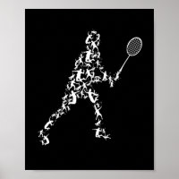 Joueur de badminton Silhouette Shuttlecock raquett