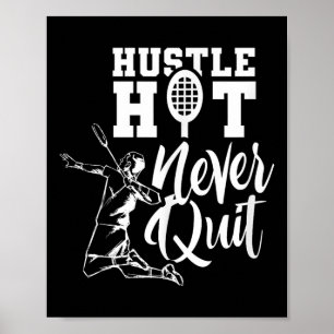 Poster Joueur de badminton Sport Amateur de volant