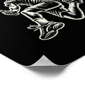 Poster Joueur de badminton volant (Coin)
