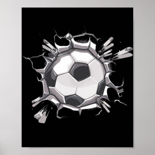 Poster Joueur de balle de football Coach Ventilateur Spor