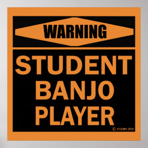 Poster Joueur de banjo étudiant