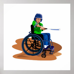 Poster Joueur de baseball