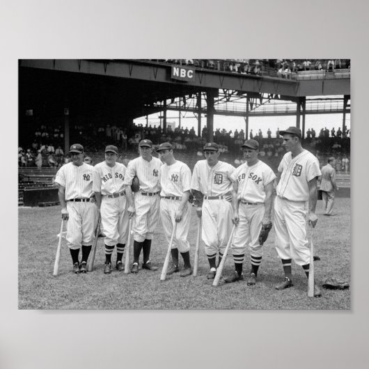 Poster Joueur De Baseball 1937 (Devant)