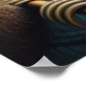 Poster Joueur de baseball Sloth (Coin)