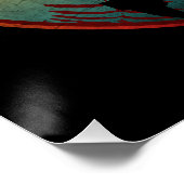 Poster Joueur de baseball vintage (Coin)