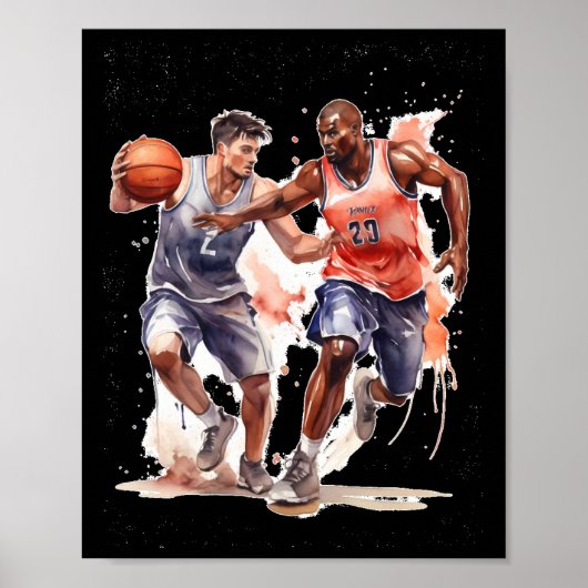 Poster Joueur De Basket (Devant)