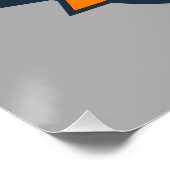 Poster Joueur de basket AJOUTER LE NOM Varsity School Tea (Coin)