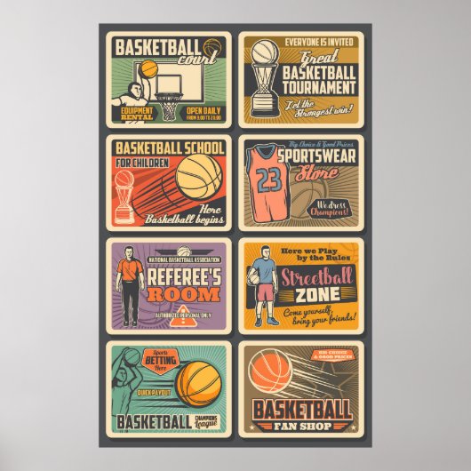 Poster Joueur de basket-ball (Devant)