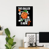 Poster Joueur de basket-ball 8 Ans Fundy 8 Ans (Bureau à domicile)