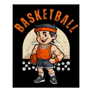 Poster Joueur de basket-ball Basketball Sports