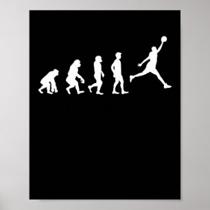 Poster Joueur de basket-ball Champion de l'évolution