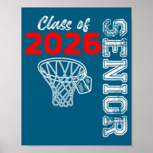 Poster Joueur de basket-ball de la promotion finissante