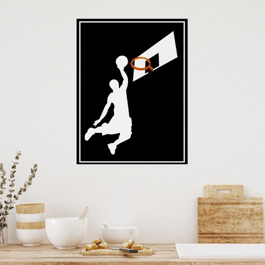 Poster Joueur de basket-ball Slam Dunk (Cuisine)