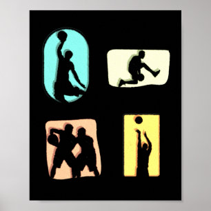 Poster Joueur de basketball génial Garçons Enfants Hommes