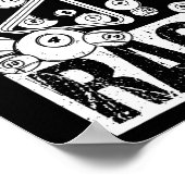 Poster Joueur de billard en rack 1 (Coin)