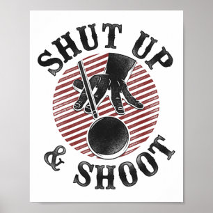Poster Joueur De Billard Ll Vintage Fermer Et Tirer