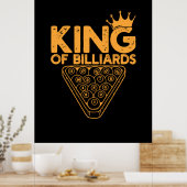 Poster Joueur de billard | Roi Des Billiards (Cuisine)