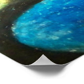 Poster Joueur de blues de guitare (Coin)