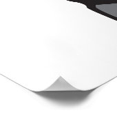 Poster Joueur de bowling rétro lancer la balle (Coin)