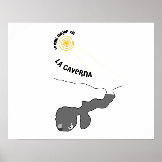 Poster Joueur de Caverna (Devant)