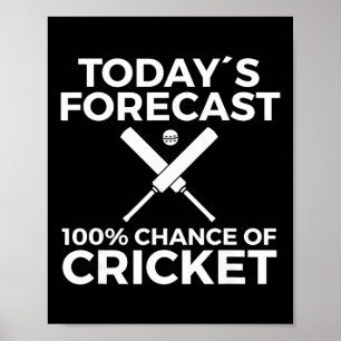 Poster Joueur de cricket