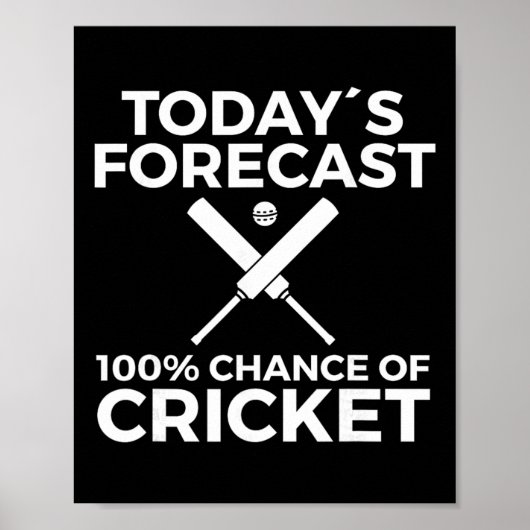 Poster Joueur de cricket  (Devant)