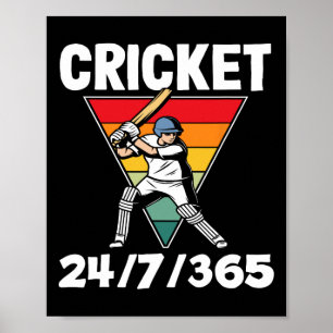 Poster Joueur de cricket 247365 Enthousiaste Pion