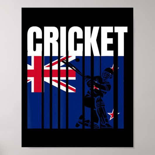 Poster Joueur de cricket 4 (Devant)