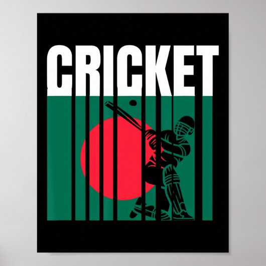 Poster Joueur de cricket 5 (Devant)
