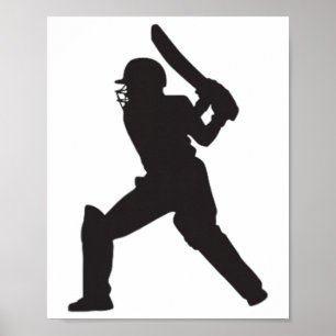 Poster Joueur de cricket Cricket Angleterre Inde Pakistan