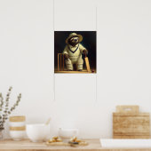 Poster Joueur de cricket Sloth (Cuisine)