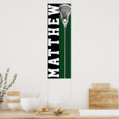 Poster Joueur de crosse vert (Cuisine)