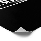 Poster Joueur de curling patineur de sport d'hiver (Coin)