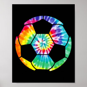 Poster Joueur de foot Foot Ll Tie Dye Hommes Garçons Fill