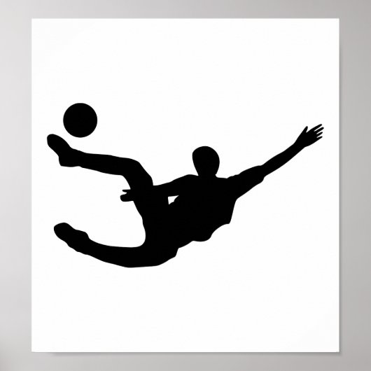 Poster Joueur de football (Devant)