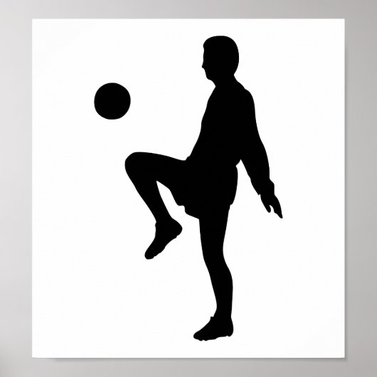 Poster Joueur de football (Devant)