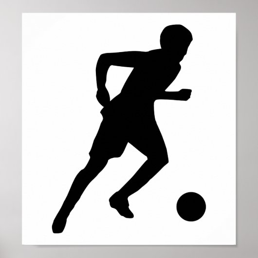 Poster Joueur de football (Devant)