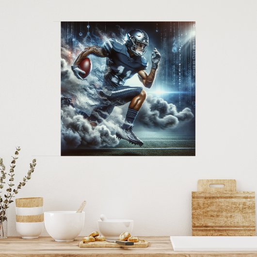 Poster joueur de football (Cuisine)