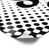 Poster Joueur de football AJOUTER LE NOM Équipe de footba (Coin)