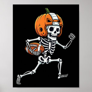 Poster Joueur de football américain squelette Graphiques