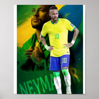 Poster joueur de football brésilien neymar jr