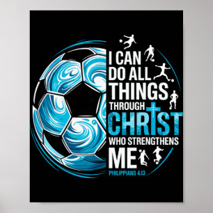 Poster Joueur de football Christian, je peux faire toutes