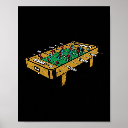Poster Joueur de football de table cadeaux (Devant)