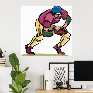 Poster Joueur de football Gridiron