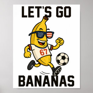 Poster Joueur de football Nana numéro 67 donnant un coup