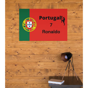 Poster Joueur de football portugais personnalisable