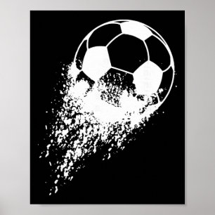 Poster Joueur de football Sports Vintage Hommes Garçons F