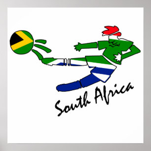 Poster Joueur de football sud-africain